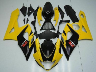 Best 2005-2006 Suzuki GSXR 1000 Motorcycle Fairings - Yellow Glossy Black Red UK