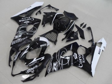 Best 2005-2006 Suzuki GSXR 1000 Motorcycle Fairings - Glossy Black White Corona UK