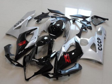 Best 2005-2006 Suzuki GSXR 1000 Motorcycle Fairing Kits - Silver Black Red UK