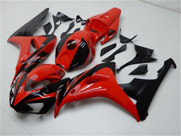 2006-2007 Honda CBR1000RR Motorcycle Fairings Kits - Red Glossy Black UK