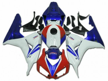 Best 2006-2007 Honda CBR1000RR Motorcycle Fairing Kits - White Red Blue HRC UK