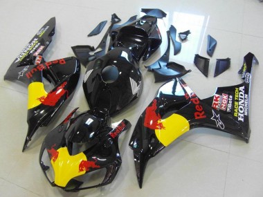 Best 2006-2007 Honda CBR1000RR Motorcycle Fairings - Glossy Black Yellow Red Bull UK