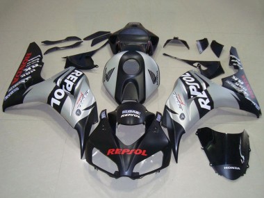 Best 2006-2007 Honda CBR1000RR Motorcycle Fairing - Silver Matte Black Repsol UK