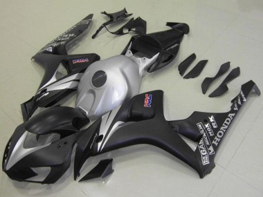 Best 2006-2007 Honda CBR1000RR Motorcycle Fairing Kits - Silver Matte Black UK