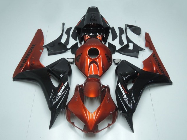 2006-2007 Honda CBR1000RR Motorcycle Fairing - Red Glossy Black UK