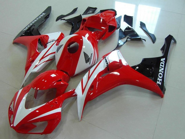 2006-2007 Honda CBR1000RR Motorcycle Fairings Kits - White Red Glossy Black UK
