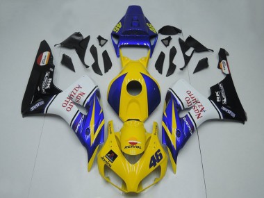 Best 2006-2007 Honda CBR1000RR Motorcycle Fairings - Blue Yellow White Glossy Black Red Nastro Azzurro UK