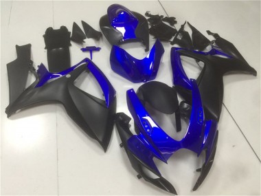 Best 2006-2007 Suzuki GSXR 600/750 Motorcycle Fairings - Blue Matte Black UK