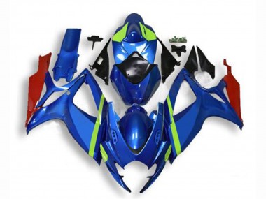 Best 2006-2007 Suzuki GSXR 600/750 Motorcycle Fairings - Blue Green Red UK
