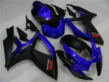 Best 2006-2007 Suzuki GSXR 600/750 Motorcycle Fairings - Blue Matte Black Red UK