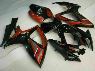 Best 2006-2007 Suzuki GSXR 600/750 Motorcycle Fairings - Glossy Black Red UK