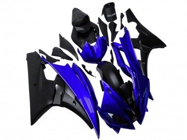Best 2006-2007 Yamaha YZF R6 Motorcycle Fairing - Blue Matte Black UK