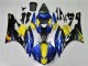 2006-2007 Yamaha YZF R6 Motorcycle Fairings - Blue Yellow Glossy Black Shark UK