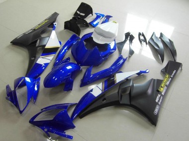 Best 2006-2007 Yamaha YZF R6 Motorcycle Fairings - White Blue Matte Black Motul Michelin UK