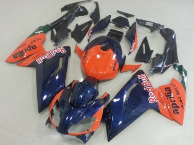 Best 2006-2011 Aprilia RS125 Motorcycle Fairings - Orange Dark Blue UK