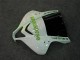 2007-2008 Honda CBR600RR Motorcycle Fairing - White Green Glossy Black Hannspree UK