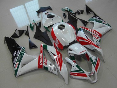 Best 2007-2008 Honda CBR600RR Motorcycle Fairings - White Red Green Glossy Black Castrol 38 UK