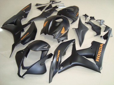 Best 2007-2008 Honda CBR600RR Motorcycle Fairings - Matte Black Gold Decals UK