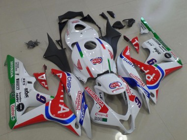 Best 2007-2008 Honda CBR600RR Motorcycle Fairings - White Red Blue Green Pata 6 UK