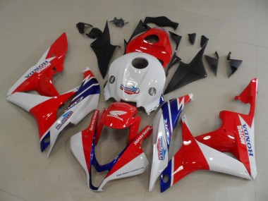 Best 2007-2008 Honda CBR600RR Motorcycle Fairings - White Red Blue UK