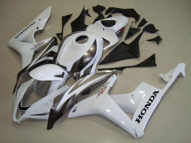 Best 2007-2008 Honda CBR600RR Motorcycle Fairings - White Silver UK