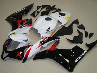 Best 2007-2008 Honda CBR600RR Motorcycle Fairings - White Yellow Red Glossy Black UK