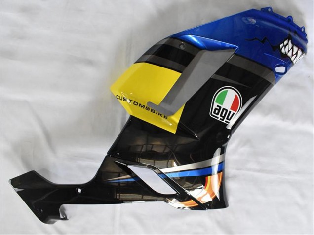 2007-2008 Kawasaki ZX6R Motorcycle Fairings - Blue Shark UK