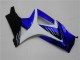 2007-2008 Suzuki GSXR 1000 Motorcycle Fairings - White Blue Black No Decal UK