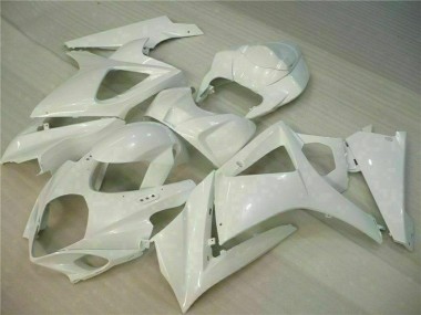 Best 2007-2008 Suzuki GSXR 1000 Motorcycle Fairings - White UK