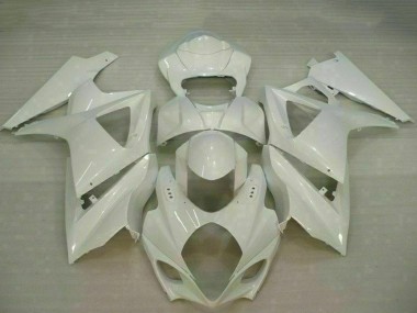 Best 2007-2008 Suzuki GSXR 1000 Motorcycle Fairings - White UK