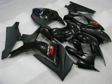 Best 2007-2008 Suzuki GSXR 1000 Motorcycle Fairings - Glossy Black Matte Black Red UK