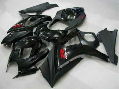 Best 2007-2008 Suzuki GSXR 1000 Motorcycle Fairings - Glossy Black Matte Black Red UK