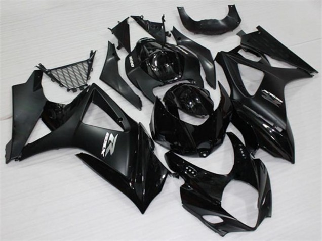 2007-2008 Suzuki GSXR 1000 Motorcycle Fairings - Glossy Black Matte Black White UK