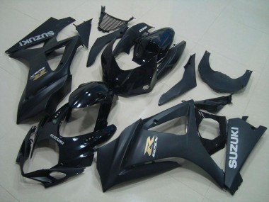 Best 2007-2008 Suzuki GSXR 1000 Motorcycle Fairings - Glossy Black Matte Black Gold OEM Style UK