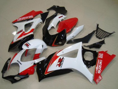Best 2007-2008 Suzuki GSXR 1000 Motorcycle Fairing Kits - White Red Black UK