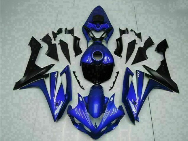 2007-2008 Yamaha YZF R1 Motorcycle Fairing - Blue White Black UK