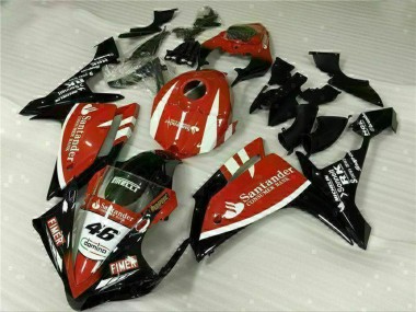 Best 2007-2008 Yamaha YZF R1 Motorcycle Fairings - Red White Black Fimer Santander 46 UK