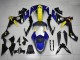2007-2008 Yamaha YZF R1 Motorcycle Fairings - Blue Yellow Black Shark UK