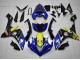 2007-2008 Yamaha YZF R1 Motorcycle Fairings - Blue Yellow Black Shark UK