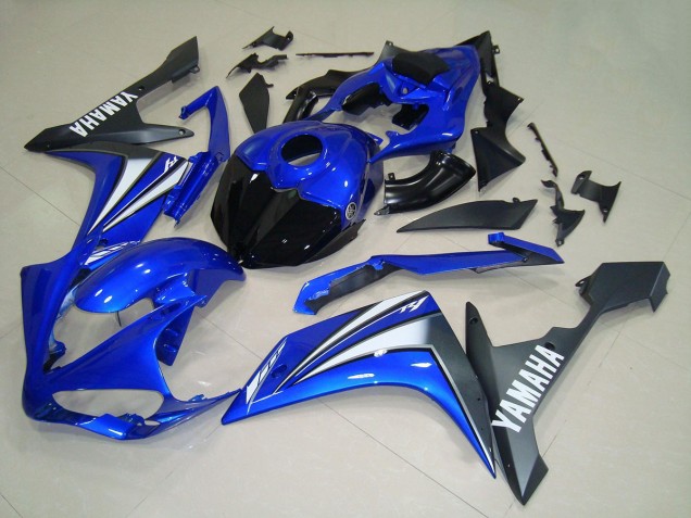 2007-2008 Yamaha YZF R1 Motorcycle Fairings - Blue White Black UK