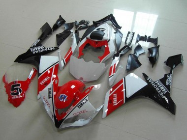 Best 2007-2008 Yamaha YZF R1 Motorcycle Fairings - White Red Black Petronas Goxel UK