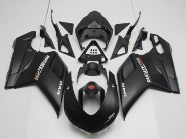 Best 2007-2014 Ducati 848 Motorcycle Fairings - Matte Black Corse UK