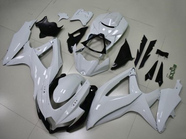 Best 2008-2010 Suzuki GSXR 600/750 Motorcycle Fairings - Glossy White UK