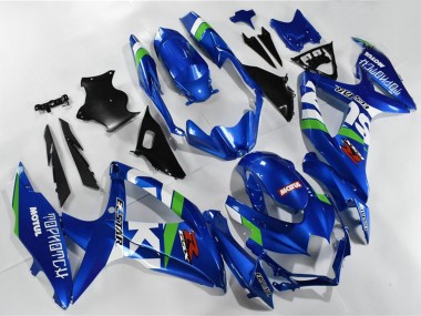 Best 2008-2010 Suzuki GSXR 600/750 Motorcycle Fairings - Blue White Green Black UK
