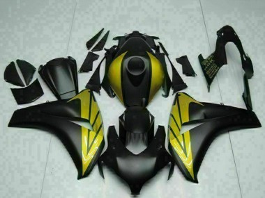Best 2008-2011 Honda CBR1000RR Motorcycle Fairings - Matte Black Gold UK