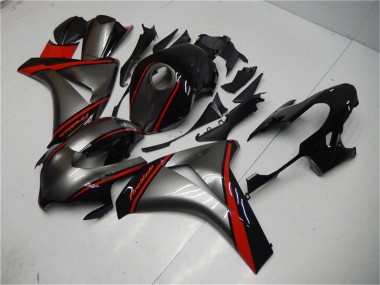 Best 2008-2011 Honda CBR1000RR Motorcycle Fairing - Grey Red Glossy Black UK
