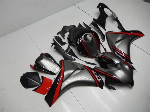 2008-2011 Honda CBR1000RR Motorcycle Fairing - Grey Red Glossy Black UK