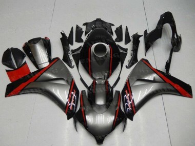 Best 2008-2011 Honda CBR1000RR Motorcycle Fairing - Grey Red Glossy Black UK