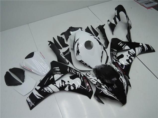 2008-2011 Honda CBR1000RR Abs Fairings - White Glossy Black UK