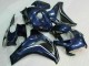 2008-2011 Honda CBR1000RR Motorcycle Fairings - Dark Blue Glossy Black UK